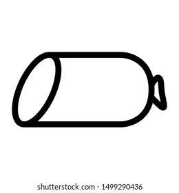 sausage thin line vector icon