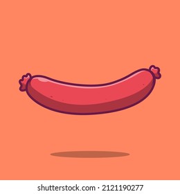
Sausage Vector Cartoon Illustration on isolated background