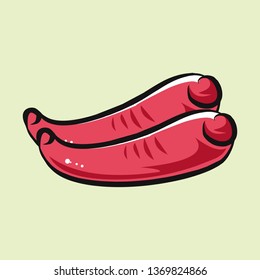 sausage vector design - illustration