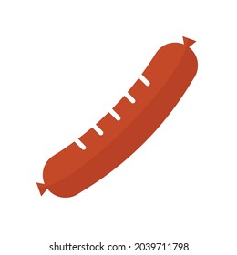 sausage vector flat icon on white background
