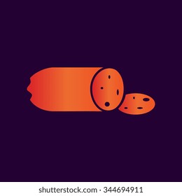 Sausage vector icon