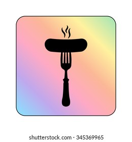 Sausage - vector icon