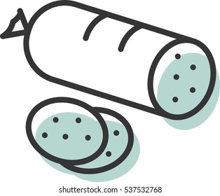 sausage vector icon