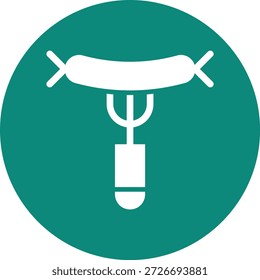 Ilustração de design de ícone de vetor de salsicha