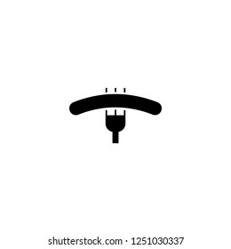 sausage vector icon. sausage sign on white background. sausage icon for web and app