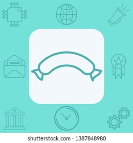 Sausage vector icon sign symbol