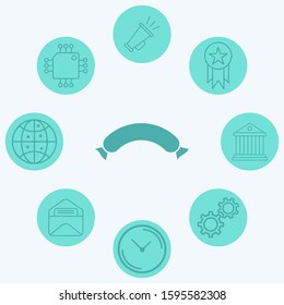 Sausage vector icon sign symbol