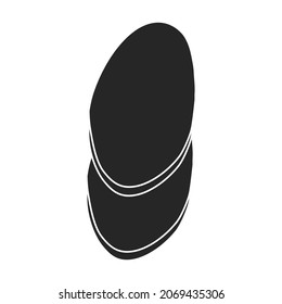 Sausage vector icon.Black vector icon isolated on white background sausage.