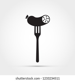 Sausage vector illustration