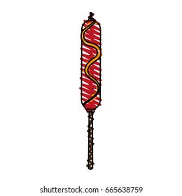 Sausage vector illustration