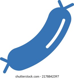 ilustración de salchicha Vector en un fondo transparente.Símbolos de calidad premium.Icono vectorial de glifos para concepto y diseño gráfico.