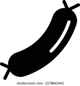 sausage Vector illustration on a transparent background.Premium quality symbols.Glyphs vector icon for concept and graphic design.