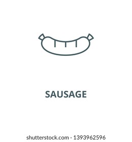 Sausage vector line icon, linear concept, outline sign, symbol