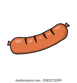 Sausage vector in many color 
