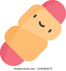 sausage vector on white background. isolated Vector icon
