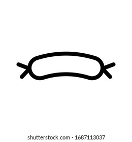 sausage vector thin line icon 