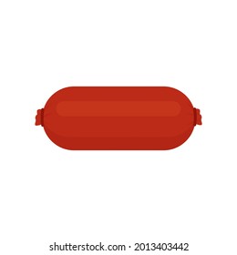 Sausages of Beef, pork, Cartoon style realistic vector illustration icons isolated on white background EPS 10