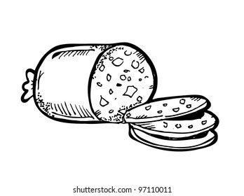 sausages doodle