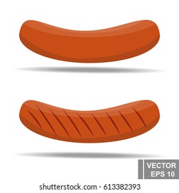 Sausages. Fast food. Tasty food. For your design.