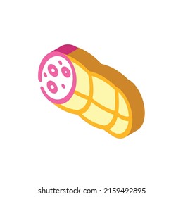 sausages food isometric icon vector. sausages food sign. isolated symbol illustration