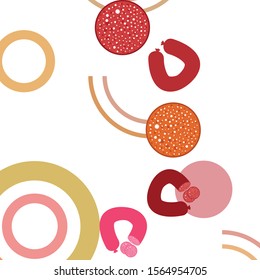 Sausages. Fresh meat products. Sausage icons. Vector background.