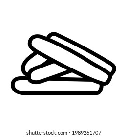 Sausages Icon. Bold outline design with editable stroke width. Vector Illustration.
