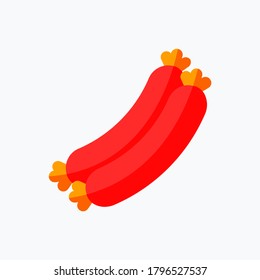 Sausages Icon. Food and Equipment Icon. Perfect for Website, Mobile App, Presentation and Any Other Projects. Icon Design Flat Style