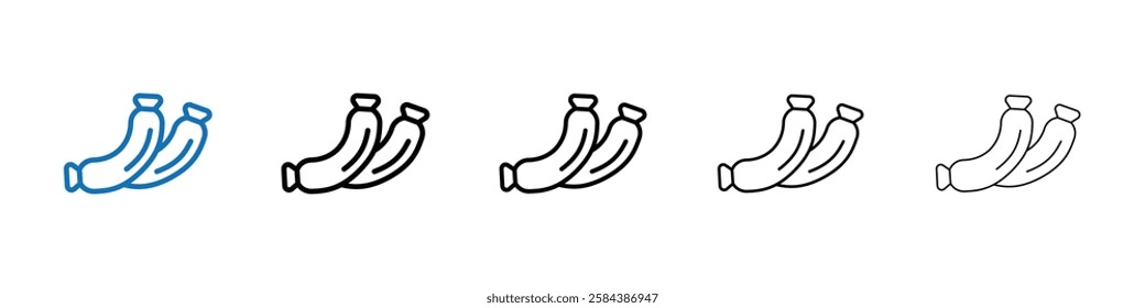 sausages icon Outline vector logo for web ui