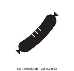 ícone de salsichas fino plano contorno estilo vetor sign.salami linha ícone vetor ilustração conjunto
