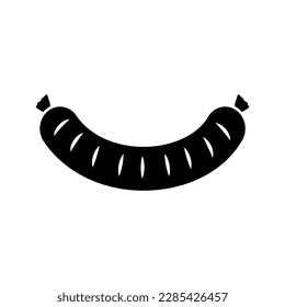 Sausages icon vector. Meat products illustration sign. BBQ symbol or logo.