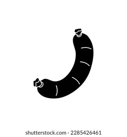 Sausages icon vector. Meat products illustration sign. BBQ symbol or logo.