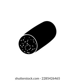 Sausages icon vector. Meat products illustration sign. BBQ symbol or logo.