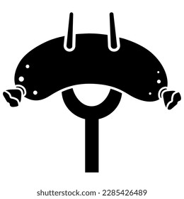 Sausages icon vector. Meat products illustration sign. BBQ symbol or logo.