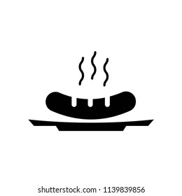 Sausages icon vector icon. Simple element illustration. Sausages symbol design. Can be used for web and mobile.