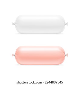 Sausages isolated on white background. Vector illustration isolated on white background. Ready for your design. EPS10.	