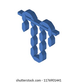 Sausages isometric left top view 3D icon