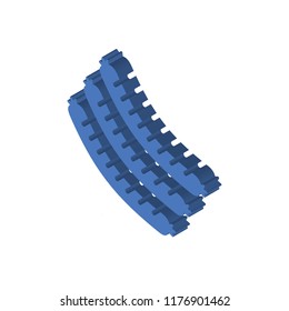 Sausages isometric left top view 3D icon