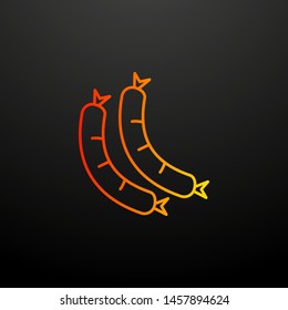 Sausages nolan icon. Elements of fast food set. Simple icon for websites, web design, mobile app, info graphics
