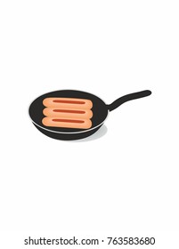 Sausages in the pan