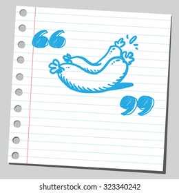 Sausages in speech quotes