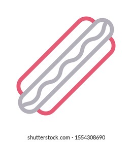 sausages vector thin line icon