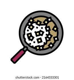 sauteed onion color icon vector. sauteed onion sign. isolated symbol illustration