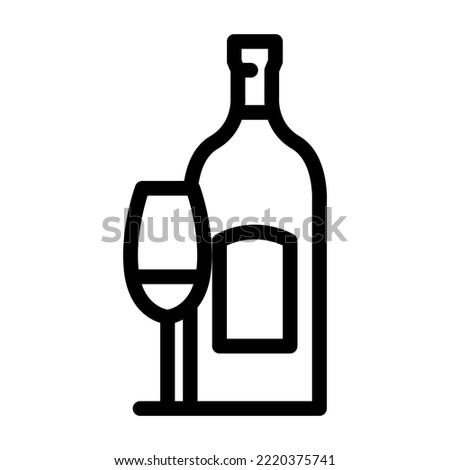 sauvignon blanc white wine line icon vector. sauvignon blanc white wine sign. isolated contour symbol black illustration