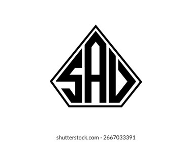 Diseño de logotipo de monograma personalizado SAV.