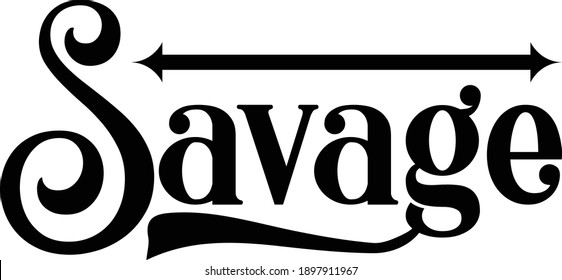 Savage, Black Girls Vector File