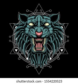 savage fantasy tiger sacred geometry