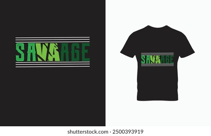 savage t-shirt design for printing 