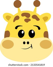 SAVANA - ILUSTRACIÓN DE CARICATURA DE ANIMALES GIRAFFE