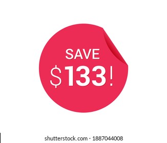 Ahorra $133 dólares, $133 dólares ahorra