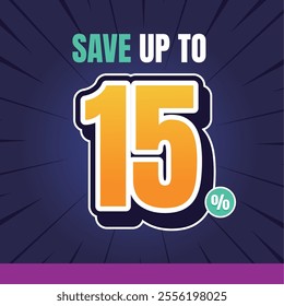 Save Up to 15% Discount Offer Banner